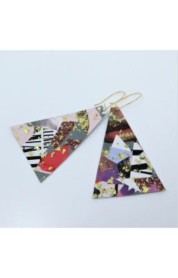 Collage Art Earrings